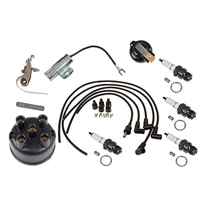Kit completo de afinación compatible con tractores Farmall IH con distribuidor horizontal 1939-79