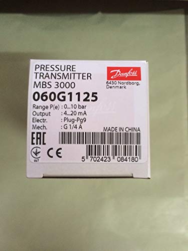 Danfoss MBS 3000 Transmisor de presión 060G1125, nuevo en caja, un año de garantía (entrega real es de aproximadamente 1 a 2 semanas)
