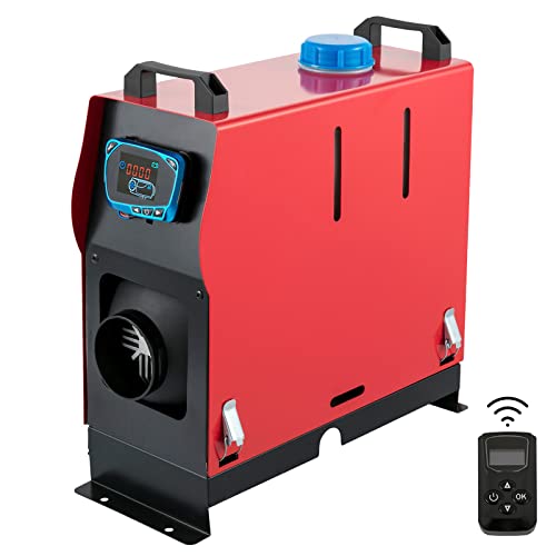 VEVOR Calentador de aire diésel calentador de estacionamiento todo en uno de 12 V y 5 KW, con control remoto monitor de termostato LCD, silenciador