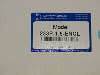 PumpSaver Plus 233P-1.5-ENCL SymCom - Protección de bomba de pozo de agua de bajo rendimiento fabricada en Estados Unidos