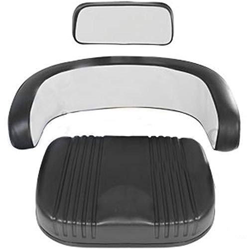3-Piece Black/White Seat Set Fits Case/International Harvester Tractor 1026 105 Combine 1066 1206 1256 1456 1466 1999435C1