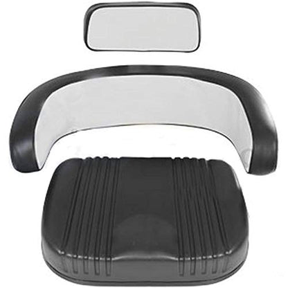 3-Piece Black/White Seat Set Fits Case/International Harvester Tractor 1026 105 Combine 1066 1206 1256 1456 1466 1999435C1