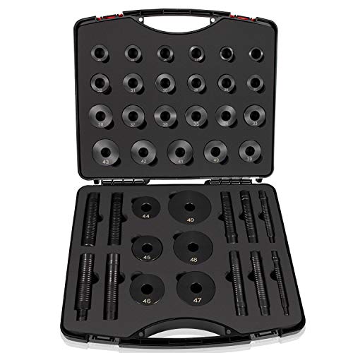 T-0220-39 Master Buje Driver Kit-39 Piezas Ajuste para Ford, Chrysler y GM Transmisiones Buje, conjunto de herramientas removedor de sello instalador