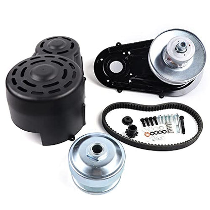 Convertidor de par de par de 1 pulgada de diámetro de 16 hp serie 40 kit de convertidor de par con un cigüeñal recto de 1 pulgada con chaveta de 1/4 pulgadas para motores Go Kart 9HP-16HP