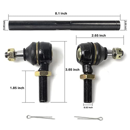 Juego de 2 barras de acoplamiento de dirección y eje para carrito de golf, repuesto # 70074-G01 70074-G02 para carrito de golf EZGO TXT Medalist 1994-2000