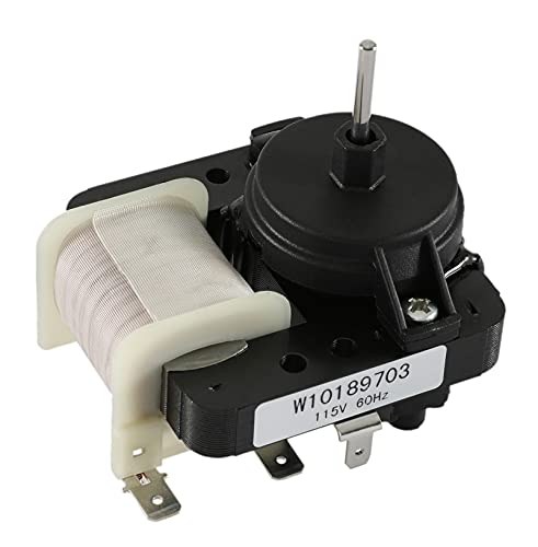 W10189703 Motor de ventilador de evaporador de refrigerador compatible con refrigerador Whirlpool Maytag Kenmore reemplaza PS11749890 WPW10189703 W10208121 4389146 2219647 WPW10189703