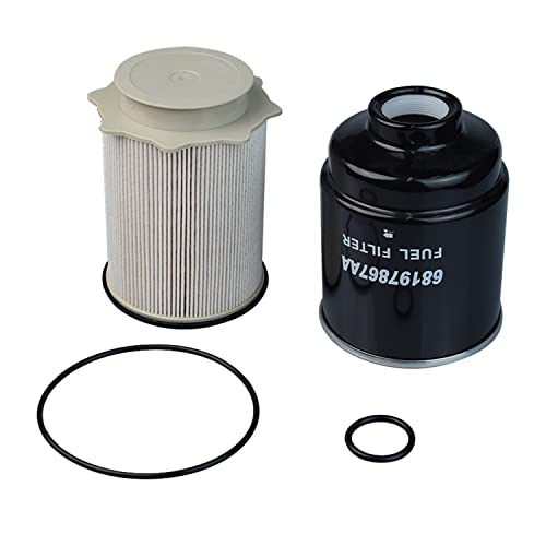 Kit de filtro de combustible diésel Cummins de 6.7 L compatible con Dodge Ram 2500 3500 4500 5500 2013-2017 Dodge Ram 2500 3500 4500 5500 Juego de separadores de agua de filtro de combustible de repuesto 68157291AA 68197867AA