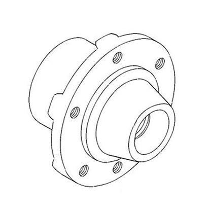 T21543 Nuevo cubo de rueda delantera 6 pernos para John Deere 300 1020 1520 2020 2030