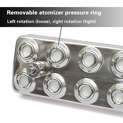 Humidificador ultrasónico de 10 cabezales para nebulización, 300 W, 6 KG/H, humidificador de aire con transformador, accesorios para agricultura escénica industrial, invernadero, hidroponía, jardín, césped, estanque