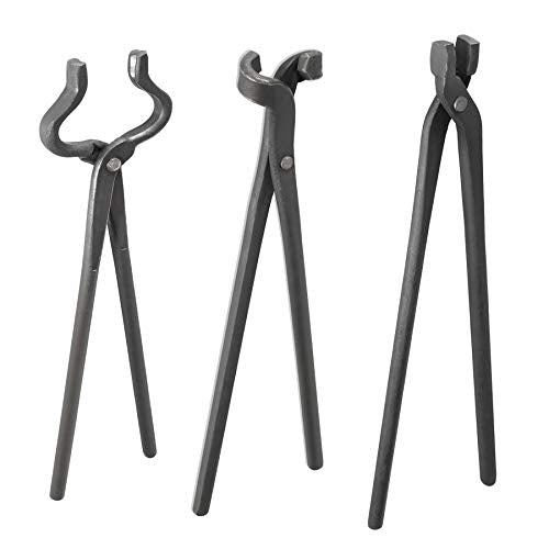 Juego de pinzas para hacer cuchillos ensamblados para hacer cuchillos y herrería (3 piezas)