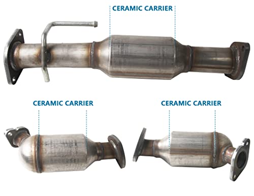 Convertidor catalítico 3 piezas 3.6L V6 compatible con Chevrolet Traverse GMC Acadia Saturn Outlook Buick Enclave 2007-2017 Reemplaza 16574 16709 16710