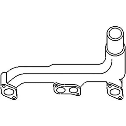 R27404 nuevo colector de escape de gas 4 cilindros se adapta a John Deere Tractor 3010 3020
