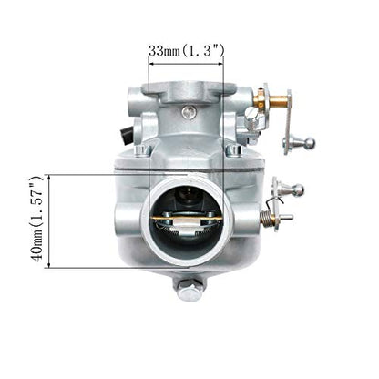 Carburador Tractor Carb con junta y pernos | Para Ford Jubilee NAA NAB Tractor Marvel Schebler | Reemplazo # EAE9510C, B2NN9510A, TSX428