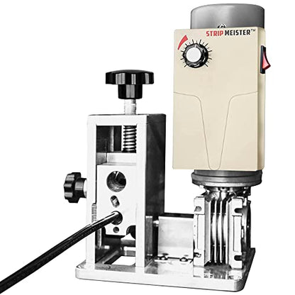 StripMeister Máquina pelacables E350x - Máquina peladora de cables para cables de cobre, pelacables eléctricos para chatarra y cables, automático de hasta 500 mcm