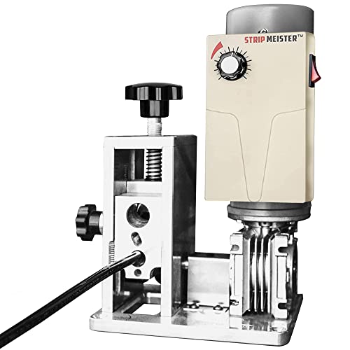 StripMeister Máquina pelacables E350x - Máquina peladora de cables para cables de cobre, pelacables eléctricos para chatarra y cables, automático de hasta 500 mcm