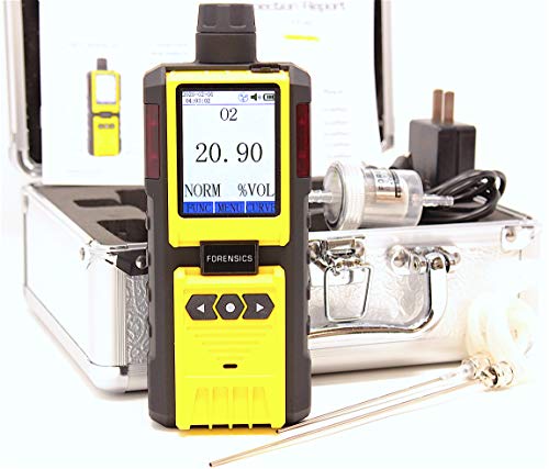 Forensics - Detector de gas de nitrógeno | Analizador portátil para fugas N2 | Calibración NIST de Estados Unidos | Recarga USB | Registro de datos de computadora |