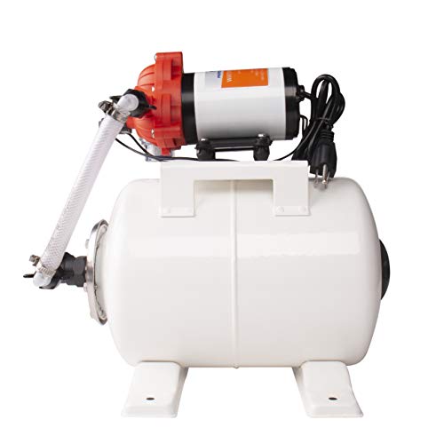 SEAFLO Bomba de presión de agua industrial de la serie 33 y sistema de tanque acumulador con enchufe de alimentación – 115 V CA, 3,3 GPM, 45 PSI, tanque de 2 galones