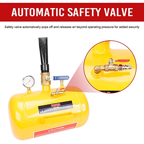 Inflador de asiento para neumáticos de aire de 5 galones para camión ATV 145PSI