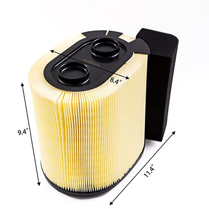 Filtro de aire de motor FA-1927. Para Ford F250 F350 F450 F550 Super Duty con motor diésel V8 Powerstroke de 6.7 L. Sustituye a FA1927, HC3Z9601A, HC349601AF, PA8219