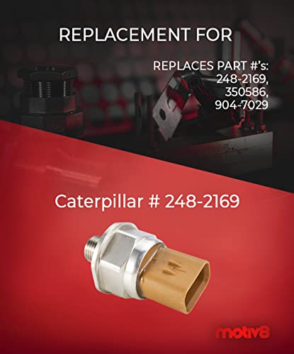 Sensor de combustible de alta presión HD para Caterpillar | Reemplaza: CAT 248-2169