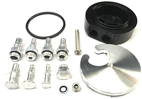 Beans Diesel Kit universal de depósito de combustible de doble puerto multifunción 280003 para FASS/AirDog/Fuelab compatible con Cummins/Duramax/Powerstroke