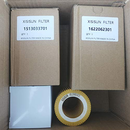 2901086501 XISISUN Kit de filtro compatible y adecuado compresor de aire GX2 GX3 GX5 Paquete de mantenimiento del filtro Piezas de repuesto 1622065800 1513033701 1622062301