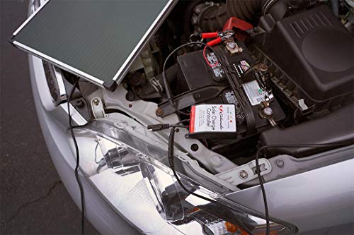 Schumacher SP-1500 - Cargador de batería solar / Mantenedor con controlador de carga solar de 15 W