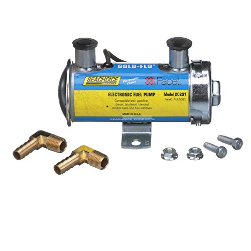 Seachoice Gold-Flo Kit de bomba de combustible electrónica de alto rendimiento, elevación de 24 pulgadas, 8.0-6.5 PSI, 45 GPH