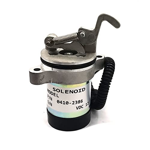 Solenoide de apagado de combustible de 12 V 0410-2386 04102386 para cargador deslizante Deutz Bobcat