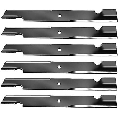(6) Cuchillas de cortacésped de alta elevación para cortacésped Exmark Zero Turn 60 pulgadas, cubierta 5/8 pulgadas, sustituye a 103-2530-S