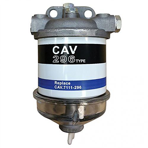 C5NN9165C - Nuevo conjunto de filtro de combustible individual con cuenco de vidrio estilo CAV para Massey Ferguson 302 31 3165 410 50A