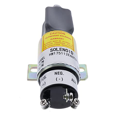 1700-2530 1751-12E6U1B1S1A - Solenoide de apagado diésel de 12 V