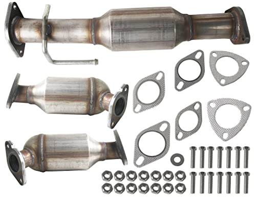 Convertidor catalítico 3 piezas 3.6L V6 compatible con Chevrolet Traverse GMC Acadia Saturn Outlook Buick Enclave 2007-2017 Reemplaza 16574 16709 16710