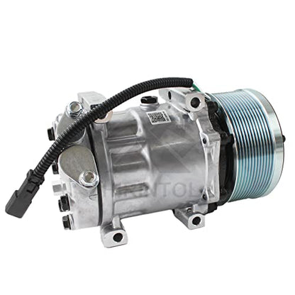 12PK SD7H15 A/C AC Compresor 24V 372-9295 3729295 para Caterpillar 320D 320D2 323D2 329E 326D2 330D2 330F Excavadora