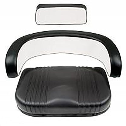 3-Piece Black/White Seat Set Fits Case/International Harvester Tractor 1026 105 Combine 1066 1206 1256 1456 1466 1999435C1