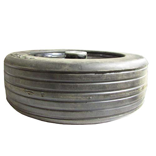 Rueda de cortacésped de 3.25 x 10.0 in para neumáticos moldeados de 0,75 pulgadas.