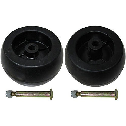 (2) 753-04856A Ruedas de cubierta con pernos para MTD Compatible con Cub Cadet RZT-50 LT1050 LT1046 LT1042