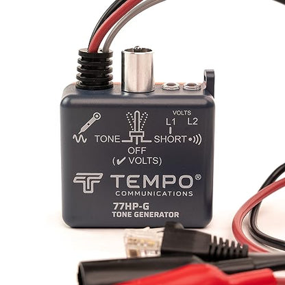 TEMPO Generador de tono universal Communications 77HP-G | Rastreo de cables de cobre | Grado profesional (modelo 2023)