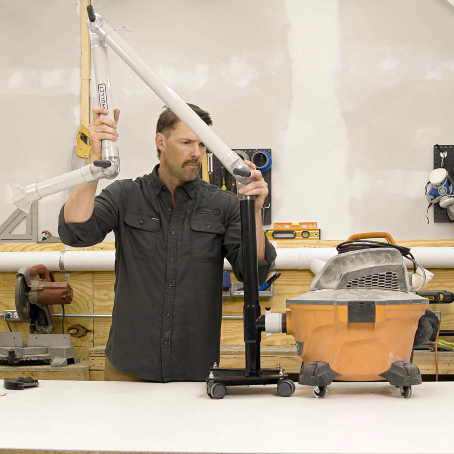 Mullet ThirdHand - Brazo de recogida de polvo (brazo de pluma + ciclón)