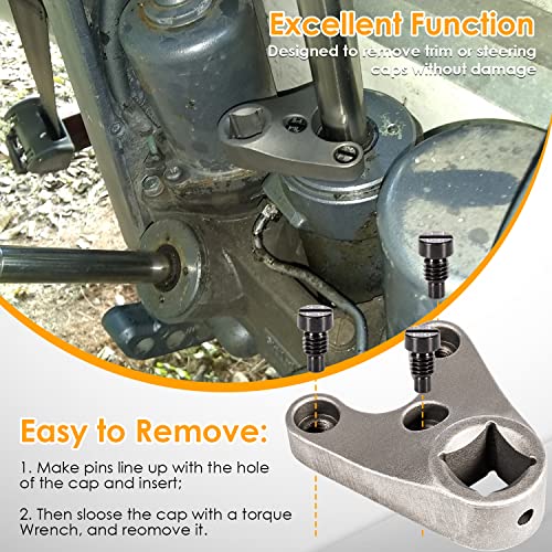 Llave fuera de borda MT0004-38 mm x 4 mm para Seastar, para Yamaha V6 de cuatro tiempos Quitar cilindros hidráulicos Trim/Tilt Caps