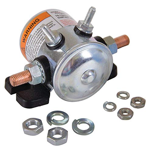 Stens 435-368 Solenoide de arranque, sustituye a E-Z-Go: 27855G01, compatible con E-Z-Go: eléctrico, 1986 y posteriores, hardware incluido, 36V, serie #124