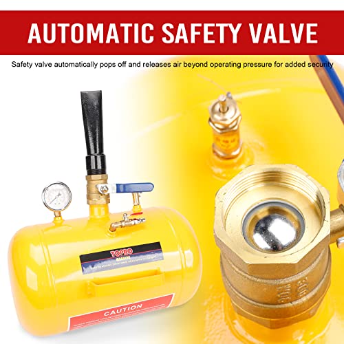Inflador de asiento para neumáticos de aire de 5 galones para camión ATV 145PSI