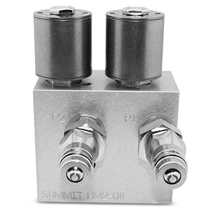 Multiplicador hidráulico SCV, Kit de desviador/divisor de válvula múltiple con acopladores y control de caja de interruptor, ¡transforme 1 circuito en 2 circuitos!