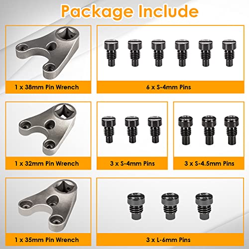 Juego de herramientas de llave de pasador de inclinación fuera de borda (MT0004 y MT0006 y MT0009) para Yamaha Suzuki Johnson Evinrude