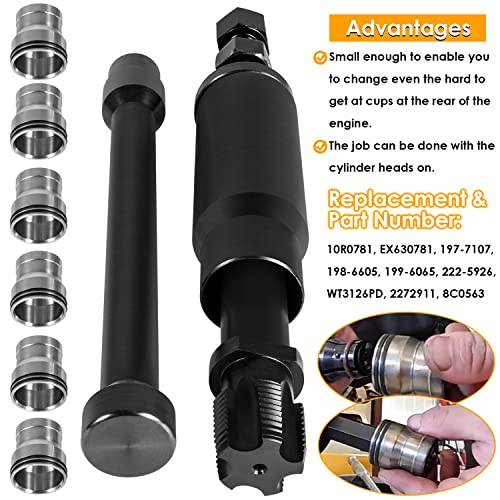 Herramienta de extracción e instalación para inyector con kit de piezas para Cat 3126/3126B Caterpillar C7 C9 con inyectores estilo HUEI