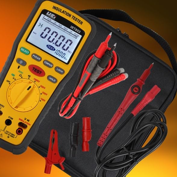 Comprobador digital de resistencia de aislamiento de 600 V CA/CC