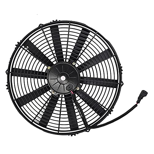 VA18-AP71/LL-59A - Conjunto de ventilador de refrigeración extractor de 16 pulgadas 12 V 30102049 VA18-AP70/LL-59A de hoja curvada de 15.157 in para carreras de motocicletas ATV