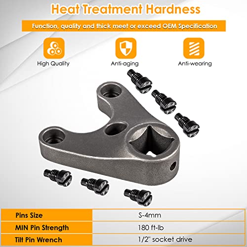 Llave fuera de borda MT0004-38 mm x 4 mm para Seastar, para Yamaha V6 de cuatro tiempos Quitar cilindros hidráulicos Trim/Tilt Caps