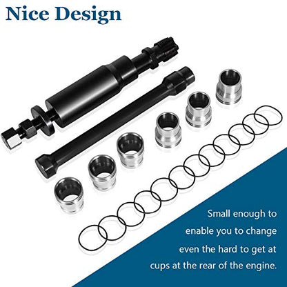 Herramienta de instalación de extracción de tazas de inyector C7 con kit de piezas para Caterpillar Cat 3126B C7 C9 con inyectores estilo HUEI