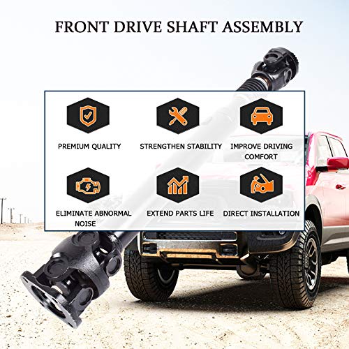 938-163 52123326AB Conjunto de eje de transmisión delantero compatible con Dodge Ram 2500 3500 DIESEL 2003-2013 reemplaza original OEM # 52123112AA